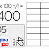 ATIQUETTE ADHASIVE APLI AGIPA IMPRIMANTE LASER COPIEUR 105X42MM BOÎTE 1400 UNITAS