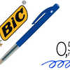 STYLO-BILLE BIC M10 ACRITURE M OYENNE 0.5MM ENCRE CLASSIQUE RATRACTABLE BOUTON POUSSOIR LATARAL COLORIS BLEU