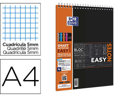 bloc-notes-oxford-bureau-orang-e-agrafa-reliure-intagrale-a4-160-pages-80g-raglure-5x5mm