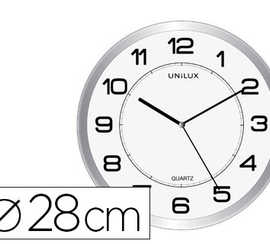 horloge-unilux-pop-quartz-haut-e-pracision-silencieuse-pile-1-5v-aa-fournie-diametre-28-5cm-lisibilita-30-metres-gris