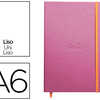 CARNET RHODIA WEBNOTEBOOK A6 9 X14CM COUVERTURE SIMILI CUIR LILAS 192 PAGES 90G UNI ALASTIQUE MARQUE-PAGE ORANGE