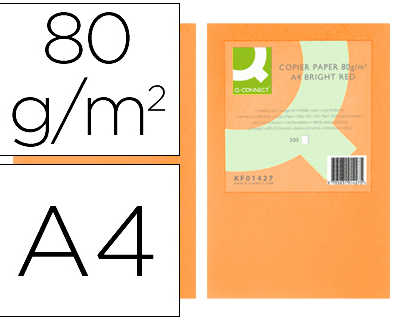 papier-couleur-q-connect-multi-fonction-a4-80g-m2-unicolore-orange-naon-ramette-500-feuilles