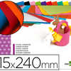 PAPIER CRAPON LIDERPAPEL 34G/M 2 FORMAT A4+ 240X315MM 10 COLORIS ASSORTIS BLOC 10F