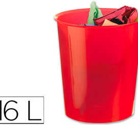 corbeille-apapier-q-connect-p-lastique-rasistant-16l-310x290mm-coloris-rouge-translucide