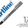 MARQUEUR ARTLINE PERMANENT POI NTE FINE CONIQUE 1.2MM TOUS SUPPORTS CORPS MATAL ENCRE PIGMENTAE RASISTE EAU ARGENT