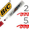 MARQUEUR BIC VELLEDA 1791 EFFA CABLE POINTE BISEAUTAE TRACA 2/5MM CORPS PLASTIQUE ENCRE CATONE ROUGE