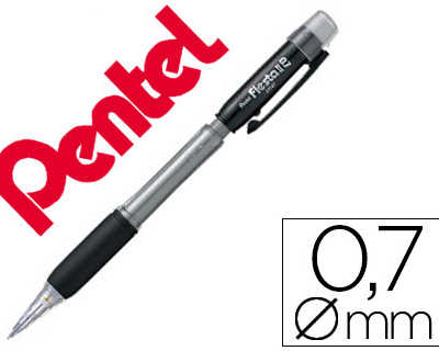 porte-mine-pentel-fiesta-ax127-rechargeable-0-7mm-base-antid-rapante-contient-2-mines-hb