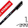 STYLO-FEUTRE STABILO OHP PEN P ERMANENT POINTE MOYENNE 1MM ENCRE INDALABILE MULTI-SUPPORTS AGRAFE COLORIS NOIR