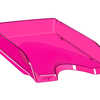 CORBEILLE ACOURRIER CEP HAPPY POLYSTYRENE ANTICHOC A4 SUPERPOSABLE VERTICALE/ESCALIER 345X260X64MM COLORIS ROSE INDIEN