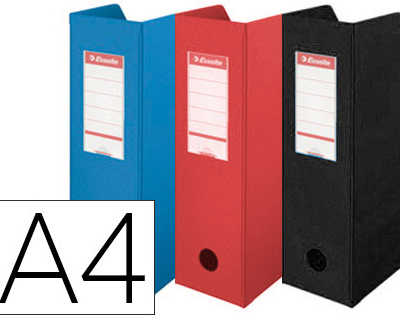 bo-te-archives-pvc-esselte-pliable-dos-100mm-document-a4-coloris-bleu-noir-rouge