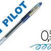 STYLO-BILLE PILOT G1 GRIP ÉCRITURE MOYENNE 0.5MM ENCRE GEL RECHARGEABLE CORPS TRANSLUCIDE GRIP CAOUTCHOUC BLEU