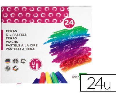 crayon-cire-liderpapel-75mm-di-ametre-12mm-taille-crayons-et-porte-crayons-offerts-coloris-brillants-bo-te-24-unitas