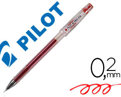 stylo-bille-pilot-g-tec-c4-poi-nte-hi-tec-acriture-extra-fine-0-2mm-encre-gel-corps-translucide-rouge