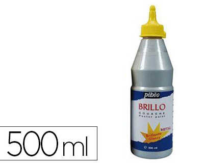 gouache-liquide-pabao-brillo-p-r-te-al-emploi-opaque-onctueuse-brillance-exceptionnelle-coloris-argent-flacon-500ml