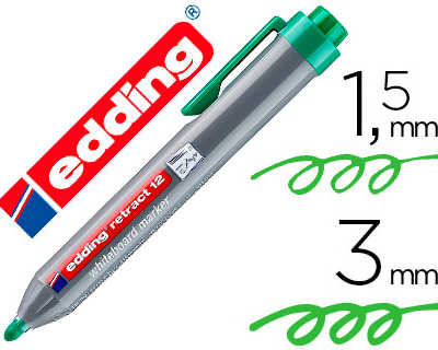 marqueur-edding-e12-tableau-bl-anc-ratractable-rechargeable-pointe-ogive-1-5-3mm-effacable-asec-coloris-vert