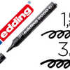 MARQUEUR EDDING PERMANENT E200 0C POINTE OGIVE TRACA 1.5/3MM CORPS ALUMINIUM ENCRE FAIBLE ODEUR SACHAGE RAPIDE NOIR