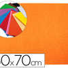 PLAQUE MOUSSE LIDERPAPEL TEXTURE SERVIETTE 50X70CM 60G/M2 ÉPAISSEUR 2MM UNICOLORE ORANGE