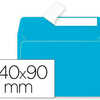 ENVELOPPE CLAIREFONTAINE POLLE N 90X140MM 120G COLORIS BLEU TURQUOISE PAQUET 20 UNITAS