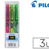 SURLIGNEUR PILOT FRIXION LIGHT ACRITURE 1/3.3MM ENCRE THERMOSENSIBLE EFFACAGE PAR FROTTEMENT COLORIS ASSORTIS 3UNITAS