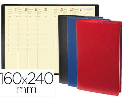 agenda-quo-vadis-impala-prestige-ministre-160x240mm-1-semaine-2-pages-coloris-assortis