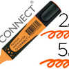 SURLIGNEUR Q-CONNECT PREMIUM P OINTE BISEAUTAE ENCRE BASE EAU CORPS COULEUR ENCRE GRIP CAOUTCHOUC CAPUCHON CLIP ORANGE