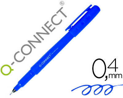 stylo-feutre-q-connect-acritur-e-fine-0-4mm-pointe-extra-fine-corps-couleur-encre-bleu