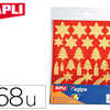 GOMMETTE NOOL APLI AGIPA COLOR IS OR FOND ROUGE POCHETTE 68 UNITAS