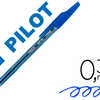 STYLO-BILLE PILOT BP-S ACRITUR E FINE 0.3MM ENCRE DOUCE POINTE INDAFORMABLE RECHARGEABLE CORPS TRANSLUCIDE COLORIS BLEU