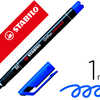 STYLO-FEUTRE STABILO OHP PEN P ERMANENT POINTE MOYENNE 1MM ENCRE INDALABILE MULTI-SUPPORTS AGRAFE COLORIS BLEU