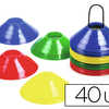 PLOT PLASTIQUE 4 COLORIS ASSORTIS BLEU JAUNE ROUGE VERT LOT 40 UNITÉS