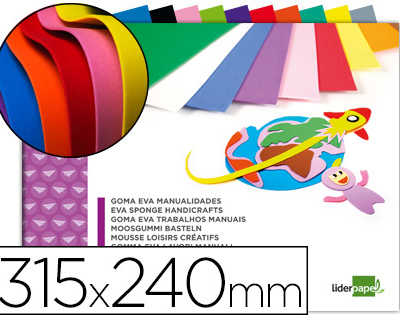 feuille-mousse-liderpapel-a4-240x315mm-60g-m2-apaisseur-1-5mm-coloris-assortis-bloc-10-feuilles