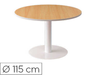 table-ronde-paperflow-easydesk-diametre-115cm-coloris-pied-acier-blanc-plateau-h-tre