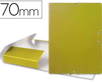 bo-te-classement-carton-gaufr-liderpapel-1-1mm-chemise-projets-245x345mm-documents-a4-dos-70mm-jaune