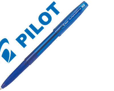 stylo-bille-pilot-super-grip-g-cap-pointe-fine-coloris-bleu