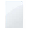 TABLEAU VERRE NAGA MAGNATIQUE 40X60CM INCLUS 2 AIMANTS 1 MARQUEUR EFFACABLE KIT FIXATION MUR COLORIS BLANC