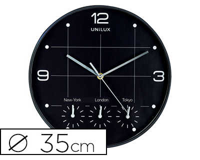 horloge-unilux-on-time-quartz-haute-pracision-4-fuseaux-horaires-4-piles-aa-1-5v-fournies-chiffres-blancs-fond-noir