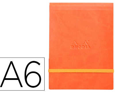 pochette-rhodiarama-webpocket-a6-9x14cm-couverture-simili-cuir-tangerine-int-rieur-imprim-fermeture-lastique-orange