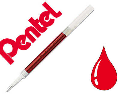 recharge-pentel-roller-encre-g-el-tradio-lr7-largeur-moyenne-coloris-rouge