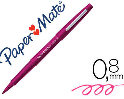 stylo-feutre-paper-mate-flair-original-pointe-moyenne-1mm-longue-durae-de-vie-coloris-magenta