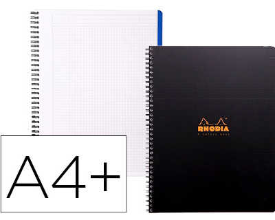 cahier-clairefontaine-rhodia-4-colors-book-a4-90g-160-pages-5x5mm-mc-4-trous-4-bandes-couleurs-3-intercalaires