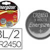 PILE ENERGIZER MINIATURE APPAR EILS ALECTRONIQUES I.C.E. CR2450 3V BLISTER 2 UNITAS