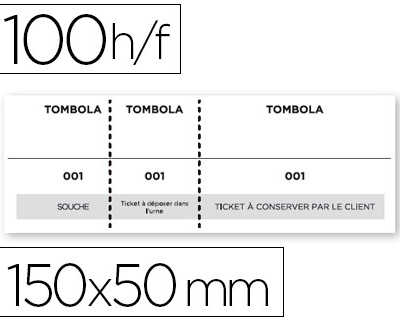 bloc-tombola-piqua-liderpapel-3-tickets-2-datachables-100-feuilles-50x150mm