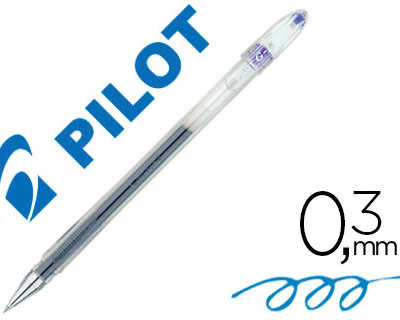 stylo-bille-pilot-g1-5-acritur-e-fine-0-3mm-encre-gel-rechargeable-corps-translucide-coloris-bleu