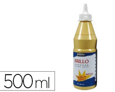 gouache-liquide-pabao-brillo-p-r-te-al-emploi-opaque-onctueuse-brillance-exceptionnelle-coloris-or-flacon-500ml