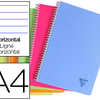 CAHIER CLAIREFONTAINE LINICOLO R RELIURE INTAGRALE ASSORTIMENT FRESH A4 21X29,7CM 180 PAGES 90G LIGNA + MARGE