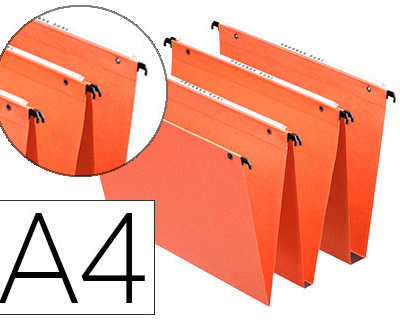 dossier-suspendu-esselte-dual-kraft-orange-220g-a4-tiroir-entraxe-330mm-h245mm-fond-v-volet-d-agrafage-bo-te-25-unitas