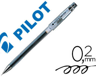 stylo-bille-pilot-g-tec-c4-poi-nte-hi-tec-acriture-extra-fine-0-2mm-encre-gel-corps-translucide-noir