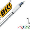 STYLO-BILLE BIC 4 COULEURS GRI P PRO POINTE MOYENNE ENCRE CLASSIQUE RATRACTABLE RECHARGEABLE 4 COULEURS SHINE