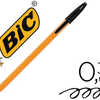 STYLO-BILLE BIC ORANGE ACRITUR E EXTRA FINE 0.3MM ENCRE CLASSIQUE BILLE INDAFORMABLE CAPUCHON COULEUR ENCRE NOIR