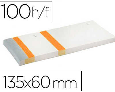 bloc-vendeur-liderpapel-2-coup-ons-datachables-100-feuilles-60x135mm-papier-blanc-bande-couleur-coloris-orange